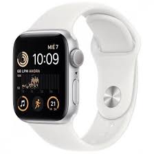 Apple Watch SE 2ª generación, pantalla encendida y correa deportiva;